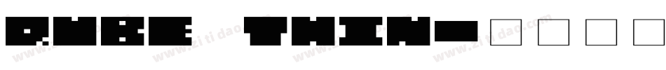 QUBE THIN字体转换